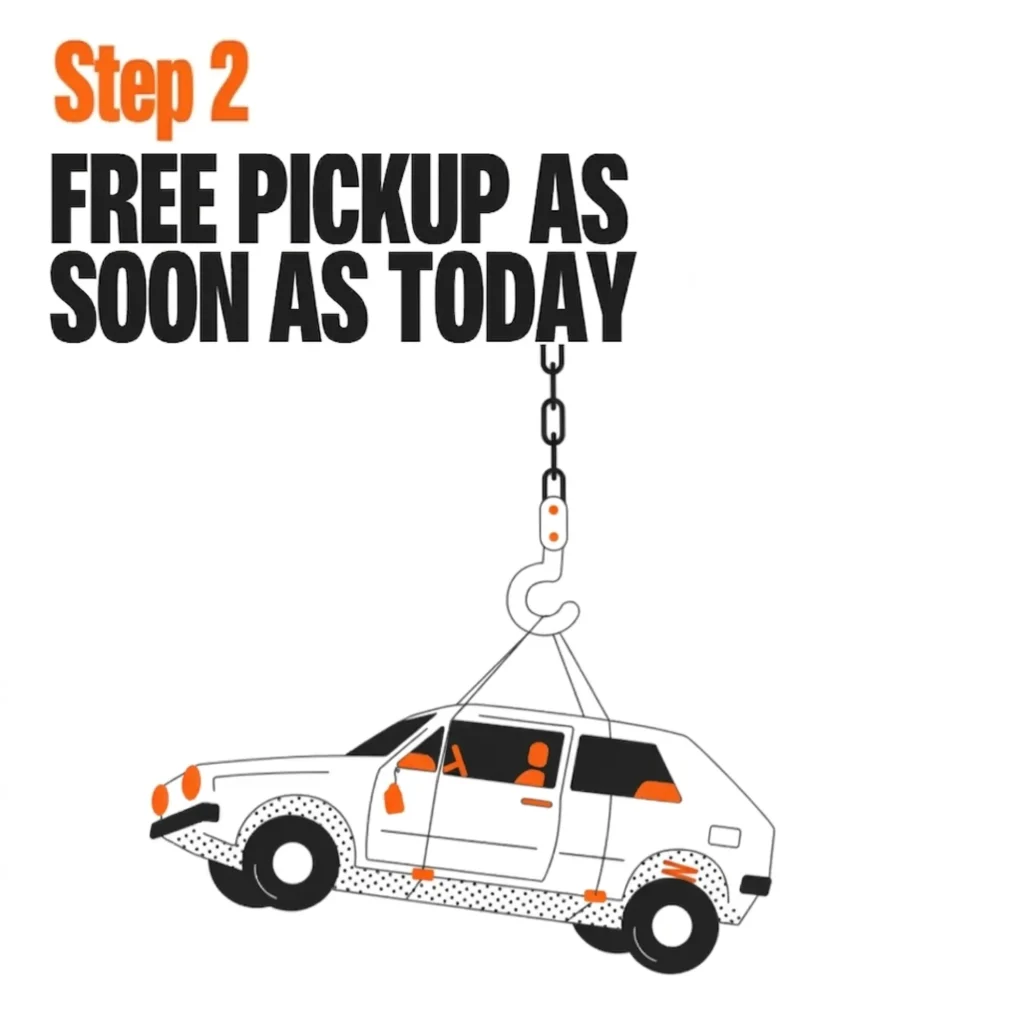 Schedule your free junk car pickup as soon as today. After accepting your cash offer, our team arranges fast and convenient vehicle removal at no extra cost. We make it easy to sell your junk car with quick pickup and a hassle-free process.